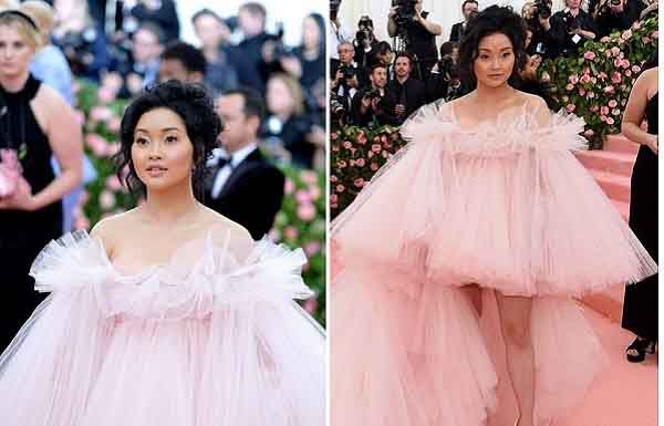 Cô gái mồ côi gốc Việt với bộ váy hồng tỏa sáng tại Met Gala 2019