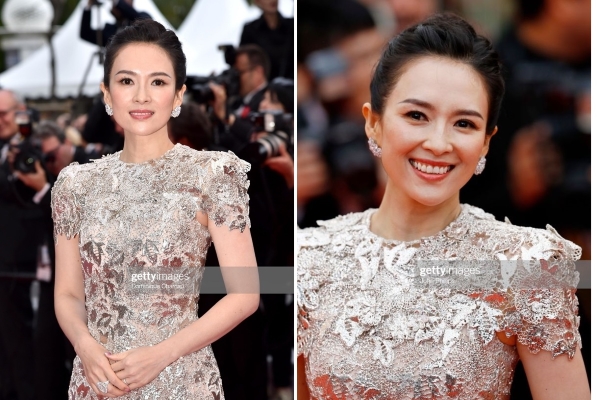 Chương Tử Di diện đầm đơn giản nhưng nổi bật tại Cannes 2019