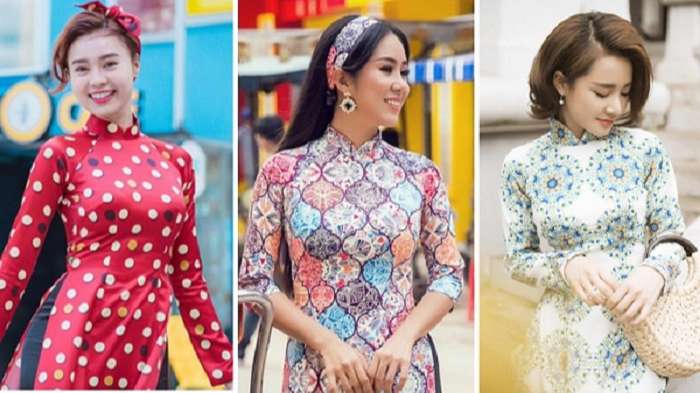 Diện áo dài Tết đẹp như các sao Việt