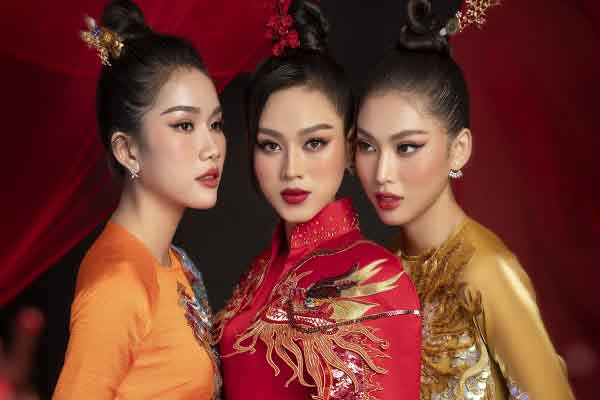 Áo dài retro lên ngôi, top 3 Hoa hậu Việt Nam 2020 nhanh chóng bắt kịp xu hướng