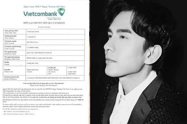 Đan Trường ủng hộ 50 triệu mua vắc xin chống Covid-19