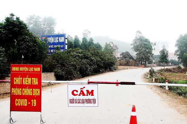 Giãn cách xã hội huyện Lục Nam (Bắc Giang) với hơn 200.000 dân