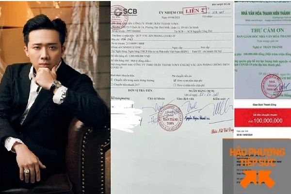 Trấn Thành đóng góp 1 tỉ đồng cho quỹ vắc xin phòng chống Covid-19