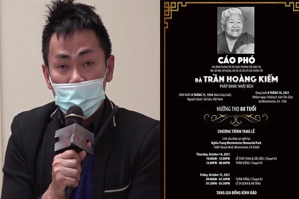 Mẹ nghệ sĩ Hoài Tâm qua đời