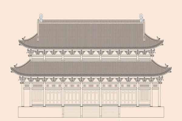 Vẽ lại điện Kính Thiên thời Lê Sơ