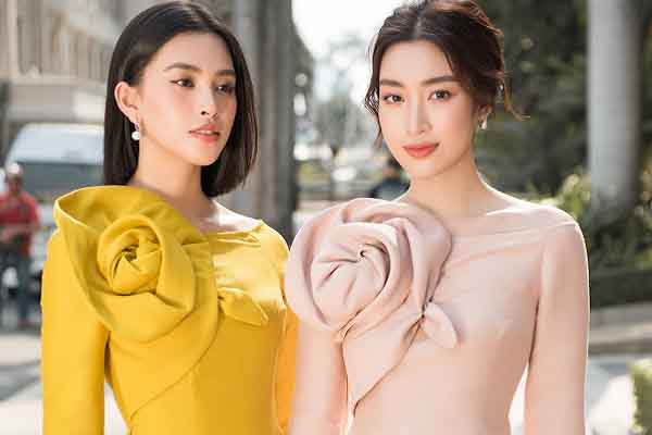 Diện áo dài cách tân cho mùa Tết 2021 đẹp như ‘Chị em hoa hậu’ Mỹ Linh – Tiểu Vy