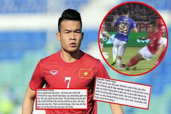 Làm Hùng Dũng gãy chân, Facebook Hoàng Thịnh ‘bay màu’, fan đòi tẩy chay CLB TP.HCM