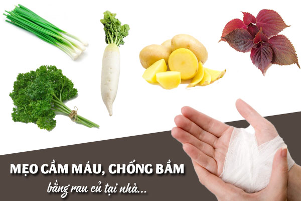 Những mẹo dân gian giúp cầm máu, chống bầm bằng rau củ tại nhà