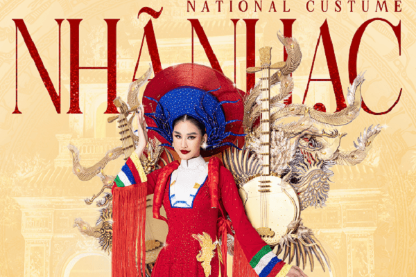 ‘Nhã nhạc’ trang phục dân tộc ấn tượng Nguyễn Nga mang đến Hoa hậu Du lịch Quốc tế 2022