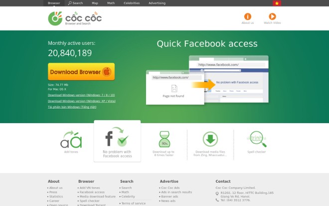 Nghi án trình duyệt Cốc Cốc thu thập thông tin người dùng