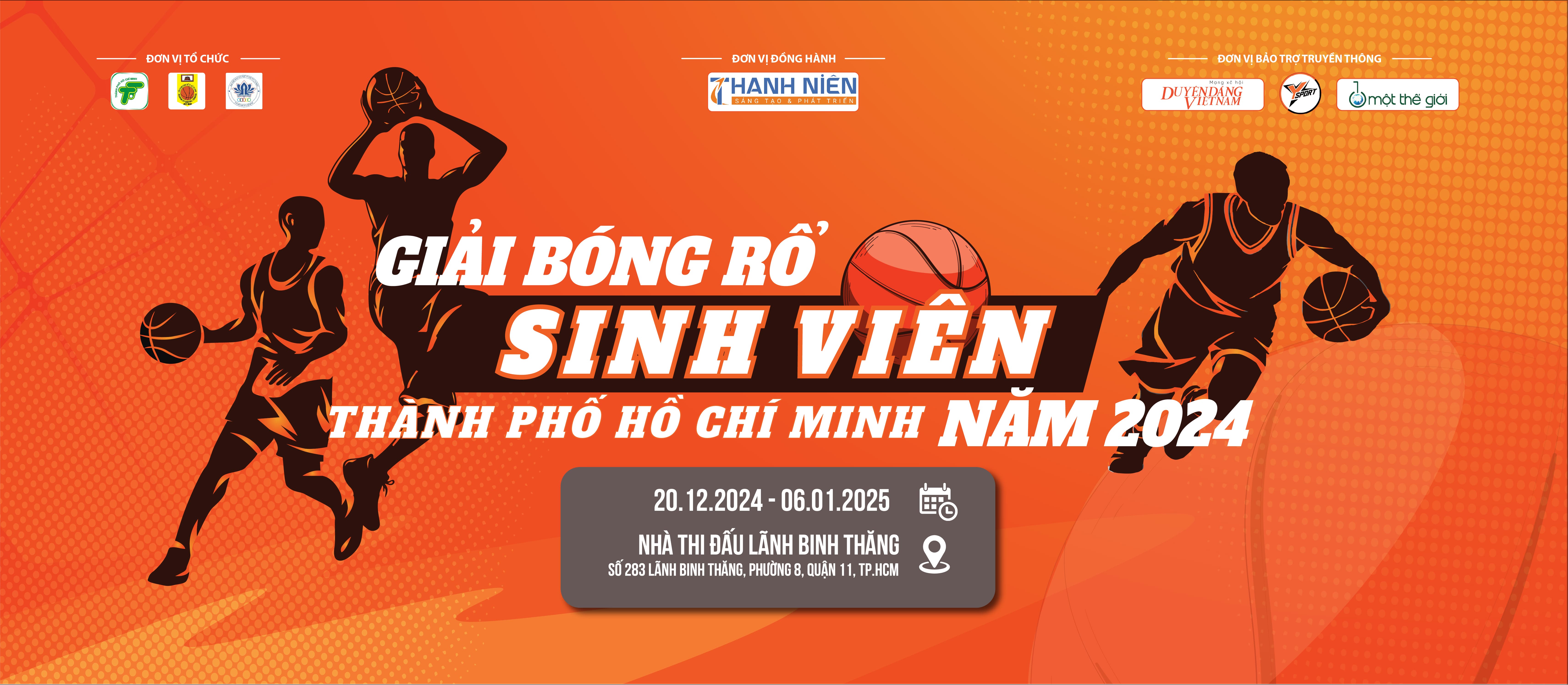 Lịch thi đấu vòng bảng Giải bóng rổ Sinh viên TP.HCM 2024 (HUC 2024), tránh bỏ lỡ những trận đấu kịch tính