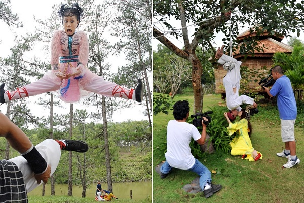 Khoảnh khắc ‘độc’ của sao: Việt Hương – cú đá ‘thần sầu’, Lý Hải hôn… xây xẩm