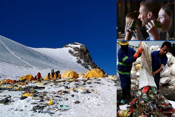 Rác trên đỉnh Everest thành ly tách trong… khách sạn 5 sao