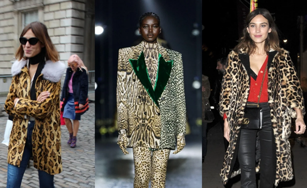 Cách phối trang phục họa tiết da báo