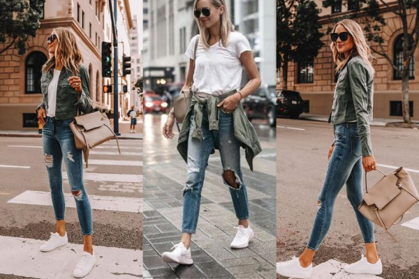 White sneakers – ‘Đế vương’ của mọi trang phục