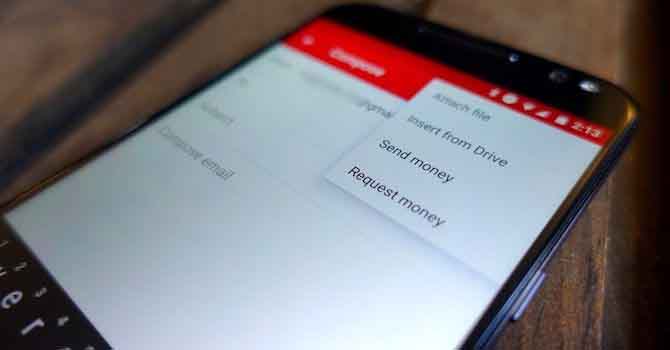 Google đã cho phép đính kèm tiền để gửi qua Gmail
