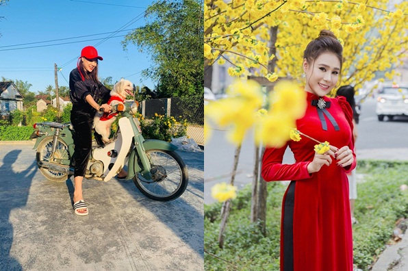 Hồ Bích Trâm chăn bò, bán nước giải khát phụ mẹ ngày Tết