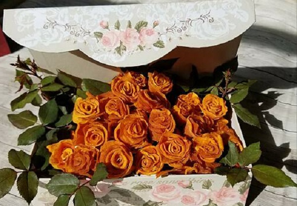 Học cách biến hồng sấy dẻo thành giỏ hoa