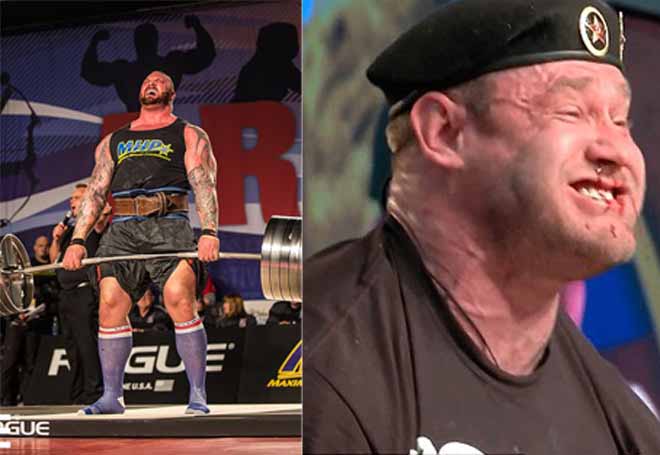 Đòi phá kỷ lục kéo nửa tấn của “Thần Thor”: Lực sỹ Nga hộc máu mũi