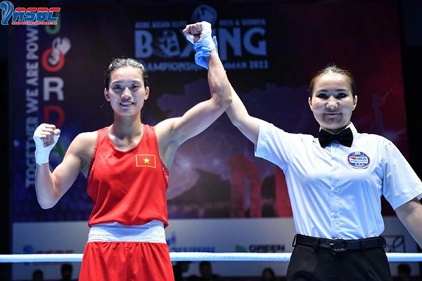 Nguyễn Thị Tâm hạ tay đấm Nhật Bản từng đoạt HCĐ Olympic để lên ngôi vô địch