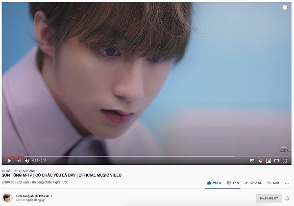 MV mới của Sơn Tùng M-TP tiếp tục xô ngã mọi kỷ lục của chính mình