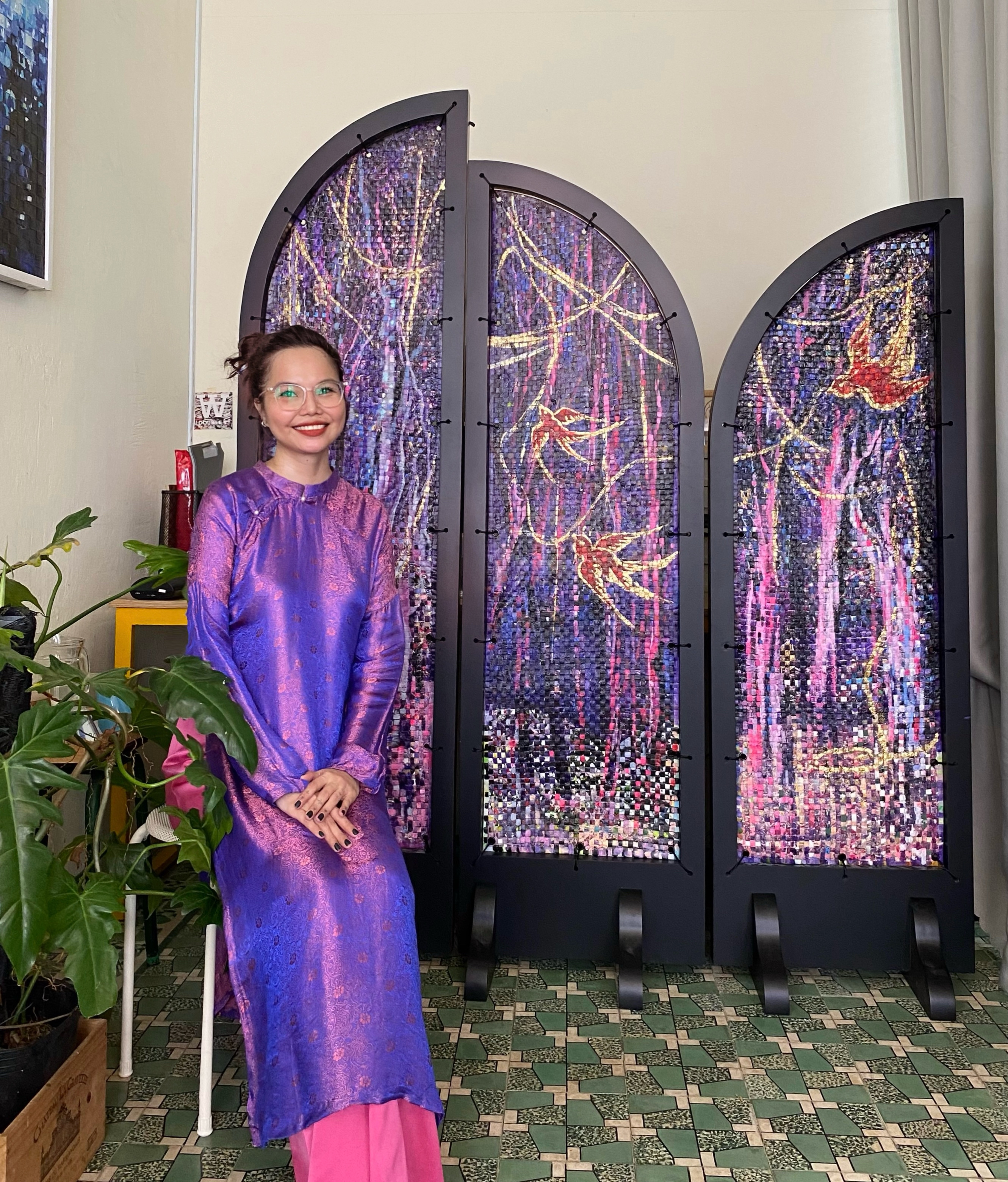 Chuỗi triển lãm tranh từ vật liệu tái chế