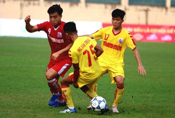 Bàn thắng đưa Sông Lam Nghệ An vượt qua bảng tử thần vào bán kết U.21 Quốc gia 2020