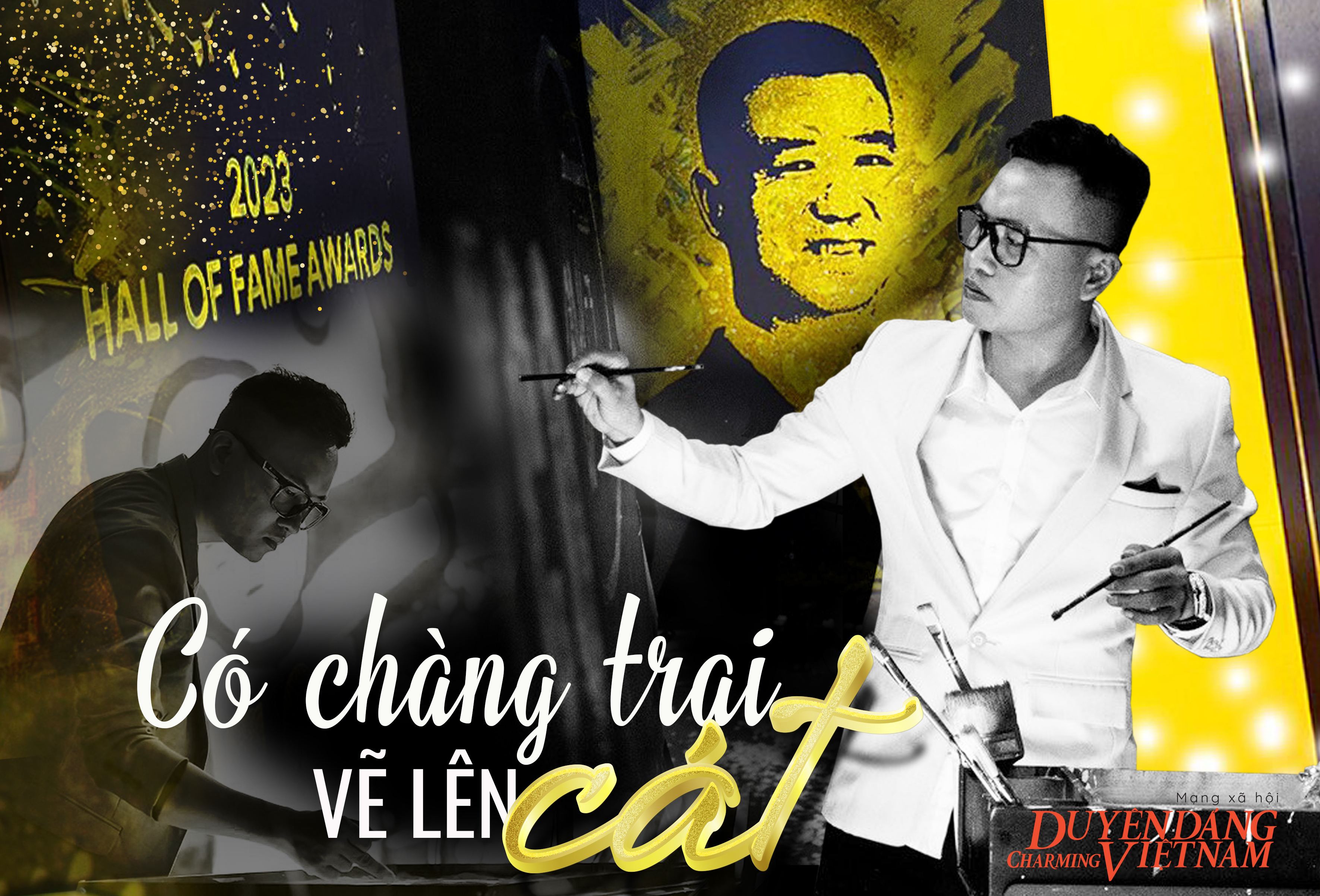 Có chàng trai vẽ lên cát