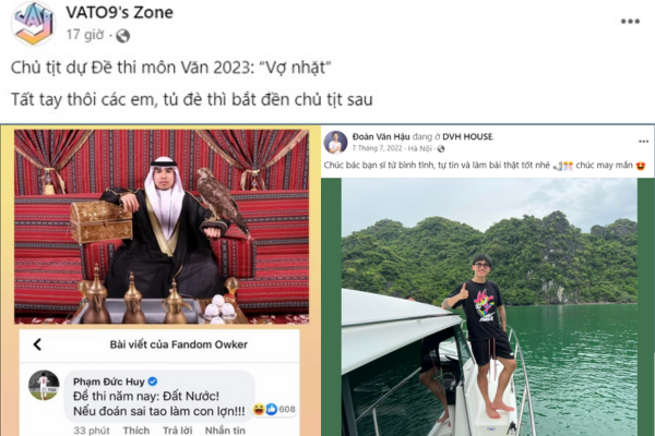 Dàn cầu thủ Việt đoán ‘trúng phóc’ đề thi Ngữ văn qua các năm