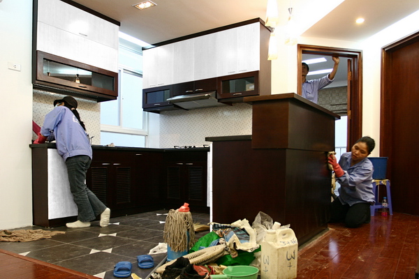 Vệ sinh nhà mới