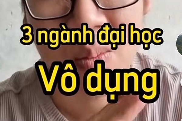 Xử lý nặng các TikToker chê các ngành học vô dụng