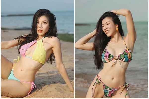 Trang Pháp khoe body 0% mỡ thừa khi diện bikini