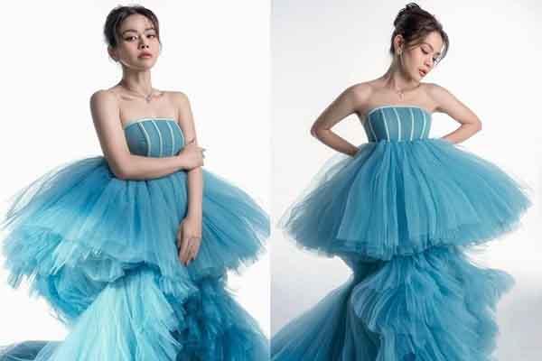 Sắc xanh ngọt ngào của Hải Yến Idol