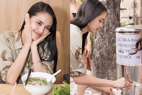Hoa hậu Thế giới 2013 đến Việt Nam, mê ăn phở và uống trà đá vỉa hè miễn phí 