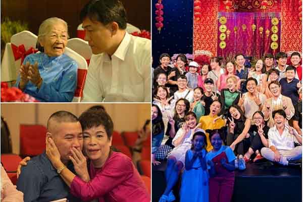 Showbiz Việt ngày Giỗ tổ sân khấu: Nam Thư, Ly Na Trang xúng xính áo dài đi cúng Tổ, NSND Công Lý nghẹn ngào, xúc động