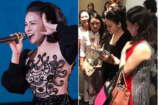 Nhật Kim Anh lưu diễn ở Nhật, fans vây quanh xin chữ ký