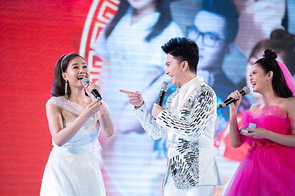 Nam Cường kết hợp Trương Quỳnh Anh – Hà Thuý Anh tặng quà 14/2 cho fans