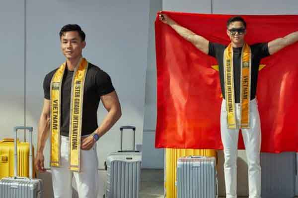 Vũ Linh mang hơn 100kg hành lý dự thi dự thi ‘Mister Grand International 2022’