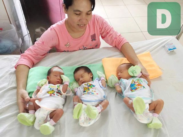 Một sản phụ ở Huế sinh ba, các bé đều khỏe mạnh