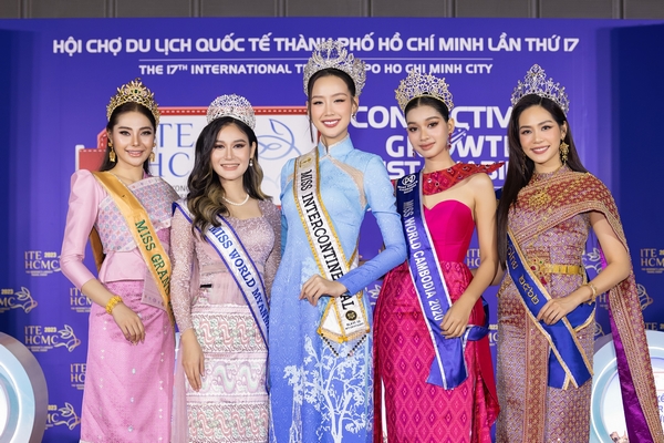 Hoa hậu Bảo Ngọc nổi bật giữa dàn người đẹp quốc tế