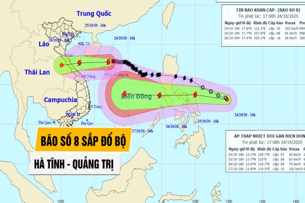 Bão số 8 chuẩn bị đổ bộ, bão Molave xuất hiện ngoài khơi