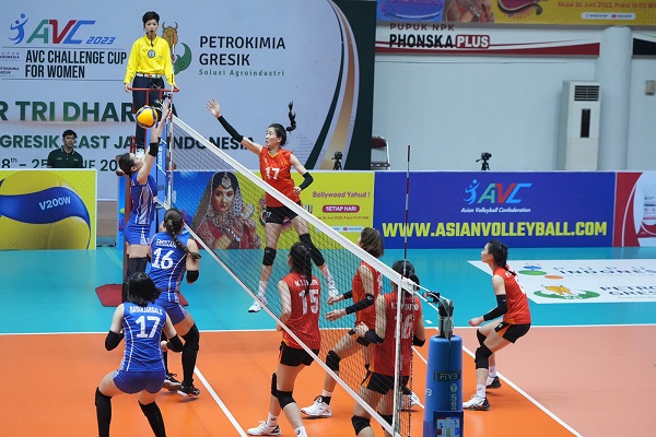 ĐT bóng chuyền nữ Việt Nam thắng dễ tại trận mở màn AVC Challenge Cup 2023