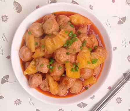 Chả cá sốt dứa