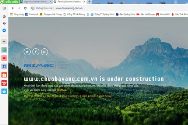 Website của chùa Ba Vàng tạm dừng hoạt động