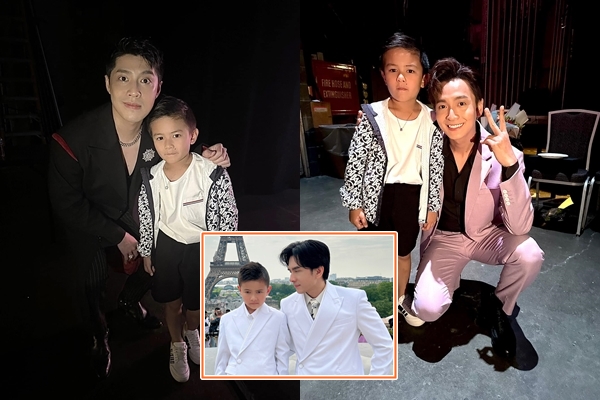 Dân mạng thích thú với loạt biểu cảm ‘trước sau như một’ của con trai Đan Trường khi chụp hình cùng dàn sao đình đám Vbiz