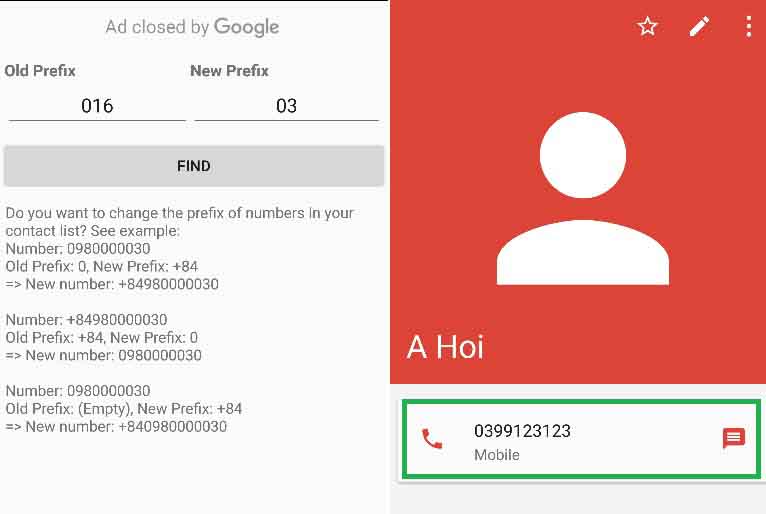 Hướng dẫn chuyển 11 số về 10 số trong danh bạ Android