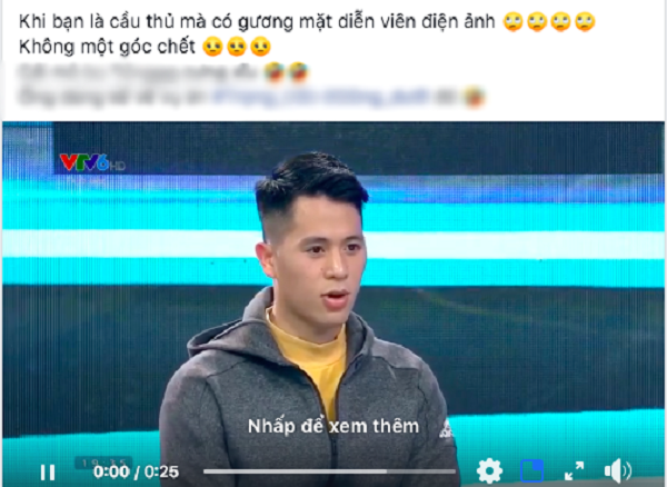 Đình Trọng ghi điểm với fan nữ khi bình luận bóng đá