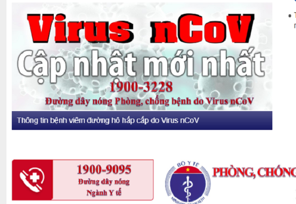 Đường dây nóng miễn phí tư vấn chống dịch viêm phổi cấp
