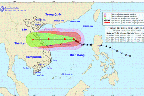 Bão số 8 giật cấp 15