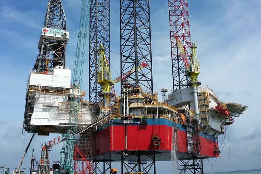 Việt Nam chế tạo được giàn khoan tự nâng